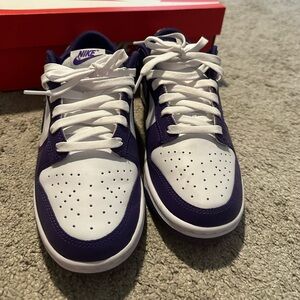 Nike Dunk White and Purple